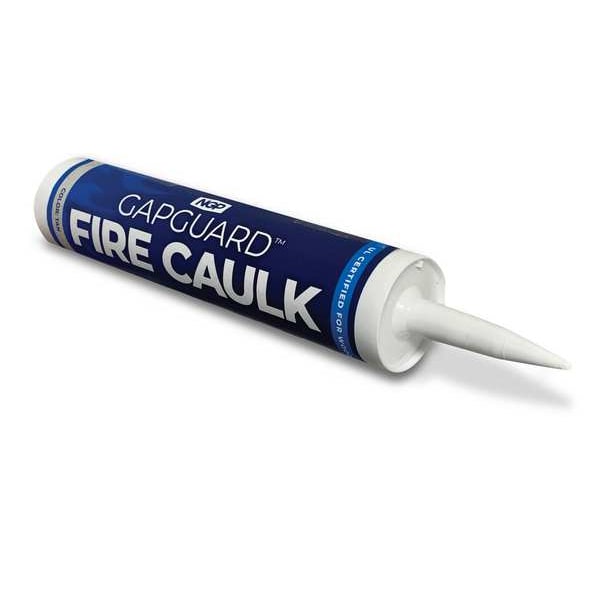 National Guard Fire Door Caulk, Caulk Gun Application Method Cartridge, Tan, 10 PK - GAPGUARD FIRE CAULK