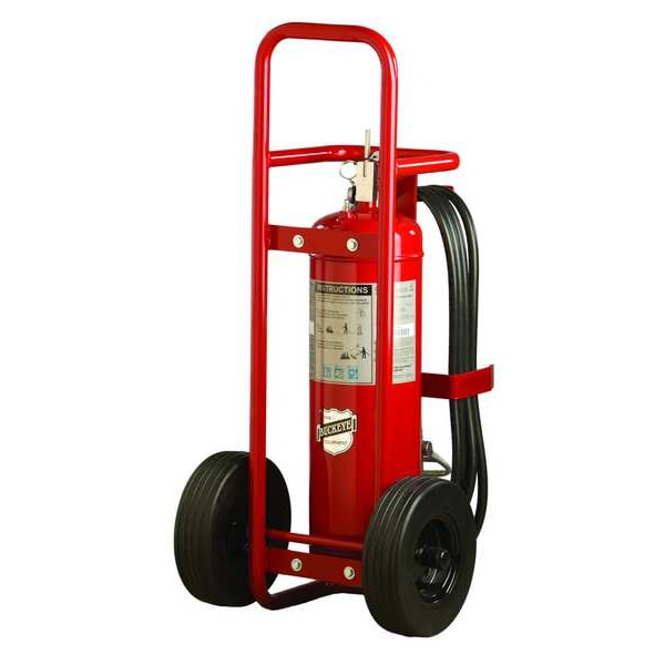 Buckeye Fire Equipment Wheeled Fire Extinguisher, 50 lb Capacity, Class ABC , UL Rating10A:160B:C , Monoammonium Phosphate - 30010