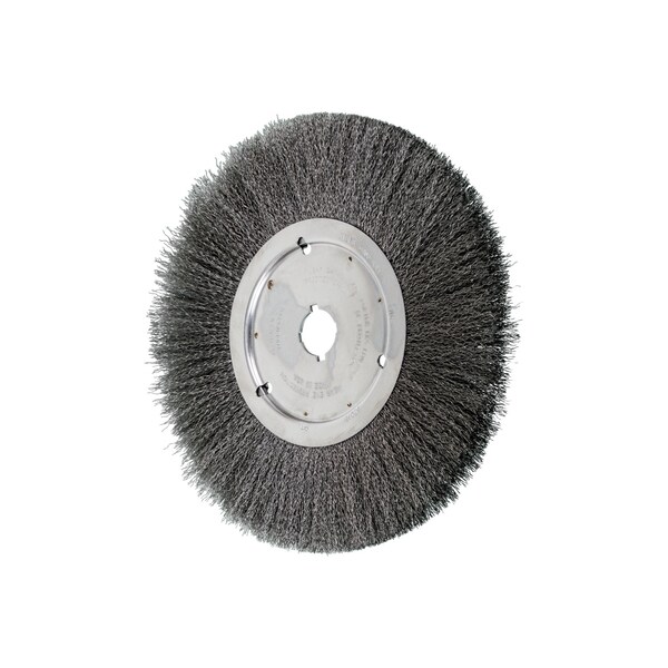 Pferd 12" Crimped Wire Wheel - Narrow Face - .012 CS Wire, 1-1/4" Keyed A.H. - 80283