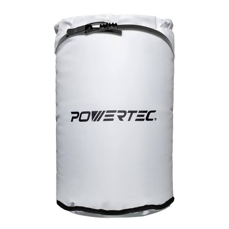 Bolsa inferior para colector de polvo POWERTEC de 20 pulgadas de diámetro por 30 pulgadas con abrazadera de banda de 19-1/8 pulgadas - 70424N