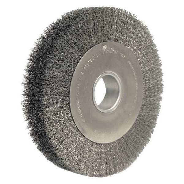 Weiler 10" Wide Face Crimped Wire Wheel .020" Steel Fill 2" Arbor Hole - 03210