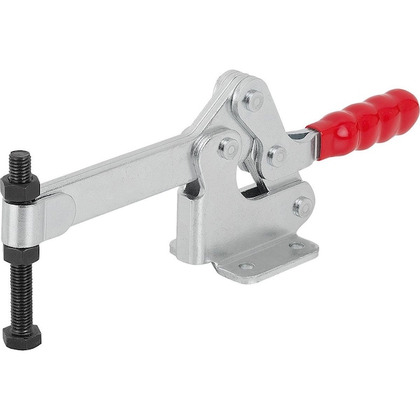 Kipp Toggle Clamp Horizontal Std, Horizontal Foot F1=3000, Full Holding Arm M12X100, Steel Zinc Plated,  - K1435.03000