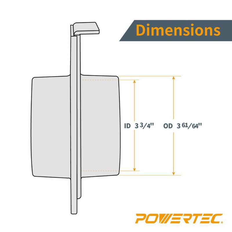 Compuerta de Expulsión POWERTEC de 4 pulgadas para Conexiones de Recolector de Polvo/Aspiradora (paquete de 4) - 70108-P4