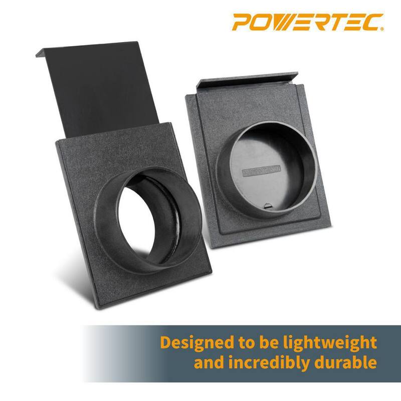 Compuerta de Expulsión POWERTEC de 4 pulgadas para Conexiones de Recolector de Polvo/Aspiradora (paquete de 4) - 70108-P4