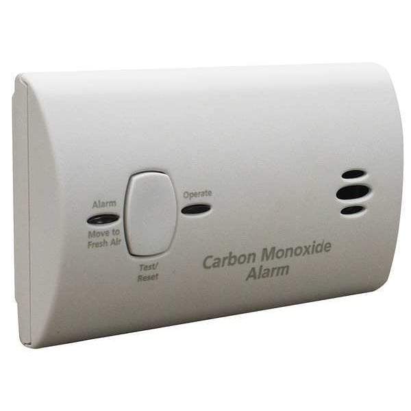 Kidde Carbon Monoxide Alarm, 85 dB @ 10 ft, (2) AA Batteries, Electrochemical Battery Backup: Yes - KN-COB-LP2