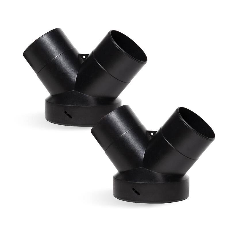ADAPTADOR EN "Y" DE 6 in. x 4 in. x 4 in. Y REDUCTOR DE MANGUERA DE 6 in. a 4 in. PARA SISTEMA DE COLECTOR DE POLVO PARA TRABAJO EN MADERA (PAQUETE DE 2) - 70189-P2