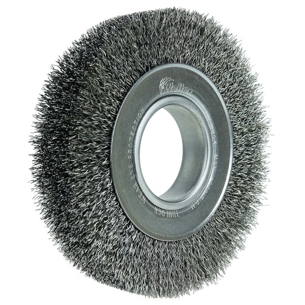 Weiler 6" Wide Face Crimped Wire Wheel .0118" Steel Fill 2" Arbor Hole - 3060