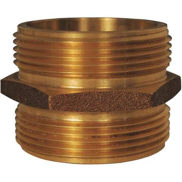 Dixon Domestic Hex Nipple, BR 2.5", NPTx2.5", NST - DMH2525F-D