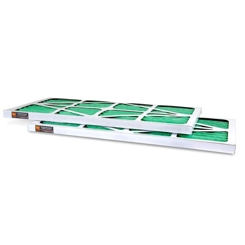 Filtro de aire exterior de alta resistencia de 5 micrones para el sistema de filtración de aire WEN 3415 (paquete de 2) - 3415AF5