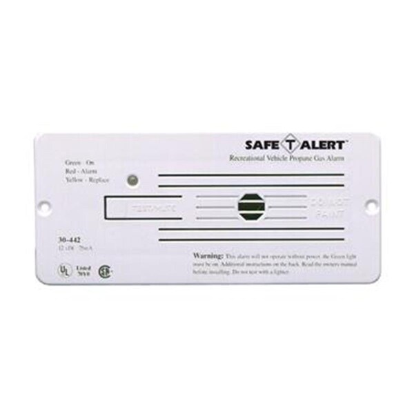 Mti Industries 30442PWT Propane Leak Detector Flush Mount, White - MT326004