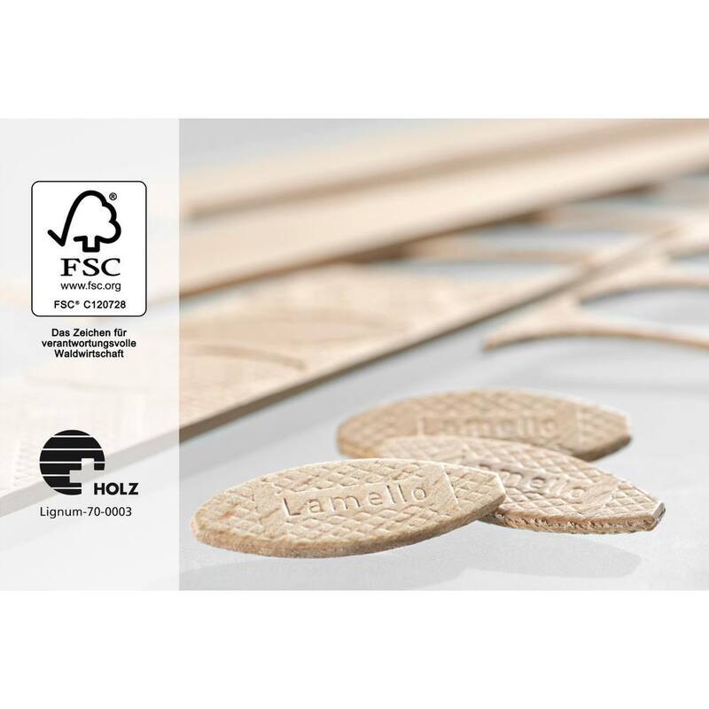 Lamello #10 Galletas y Placas de Madera de Haya (1,000 piezas) - 144010