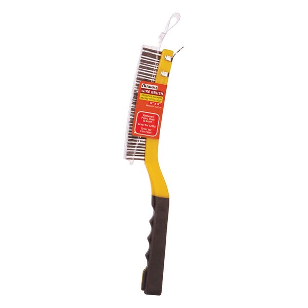 Allway Allway 1 in. W X 13.5 in. L Stainless Steel Wire Brush with Scraper - SB319/SS
