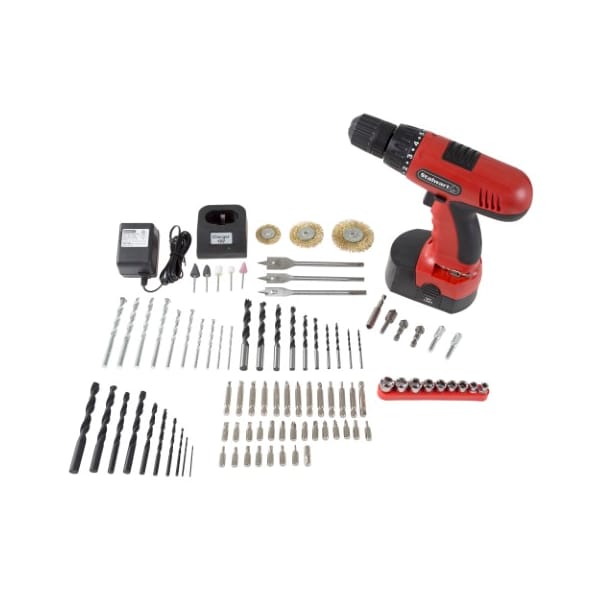 Fleming Supply 89-Piece Fleming Supply Cordless Drill Bits Tool Set, Wire Brush Wheels, Router, Grinding, Polishing - 940928GOT