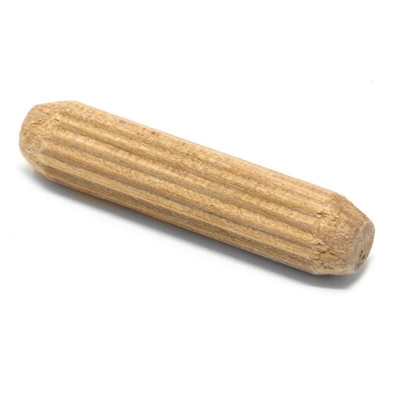 Kit de tarugos de madera WEN de 1/4 pulgadas con broca, tope y tarugos de madera de abedul estriados - JN014D