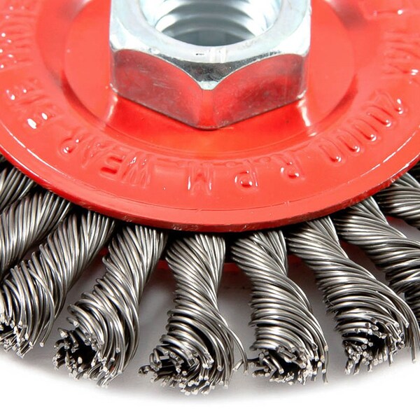 Forney Wire Wheel, Stringer Bead, 4 in x .020 in x 5/8 in-11 Arbor - 72760