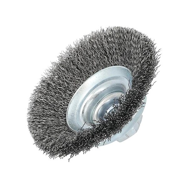 Zoro Select Wire Wheel Brush, Crimped, 3 3/8" Dia. - 66254443280