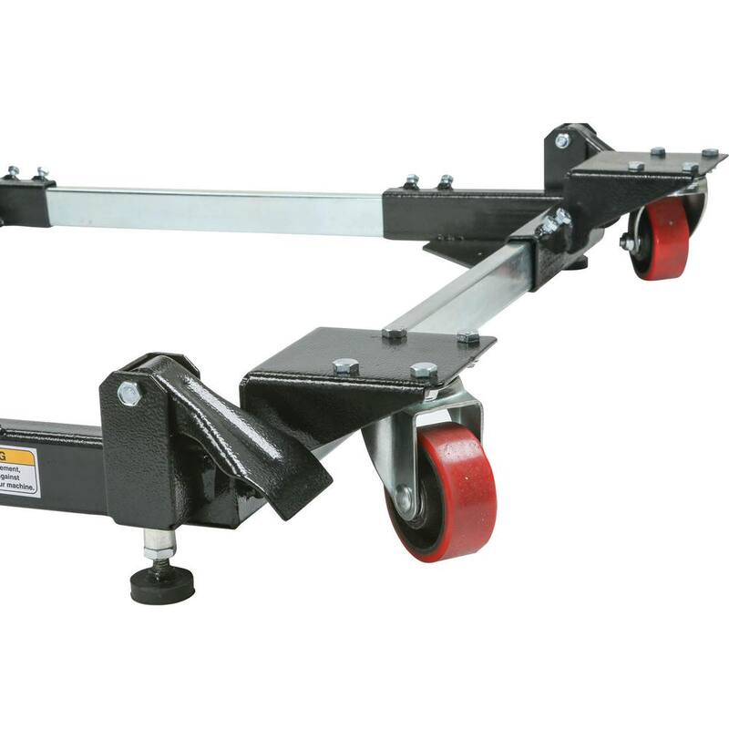 Base móvil resistente con ruedas giratorias para Grizzly Industrial Bear Crawl - T31566