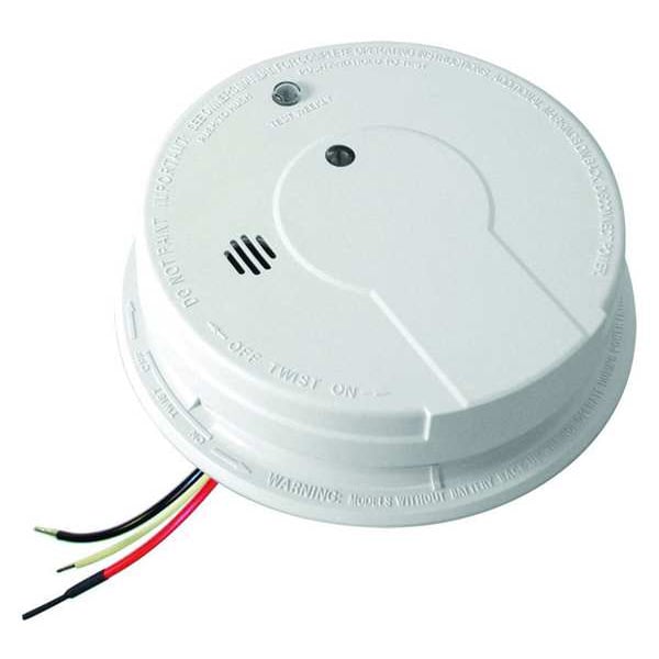Firex Smoke Alarm, 85 dB @ 10 ft, 120V AC, 9V, Photoelectric Battery Backup: Yes - P12040