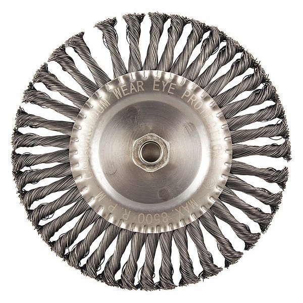 Zoro Select Wire Wheel Brush, 0.020" dia. Wire - 66254442958