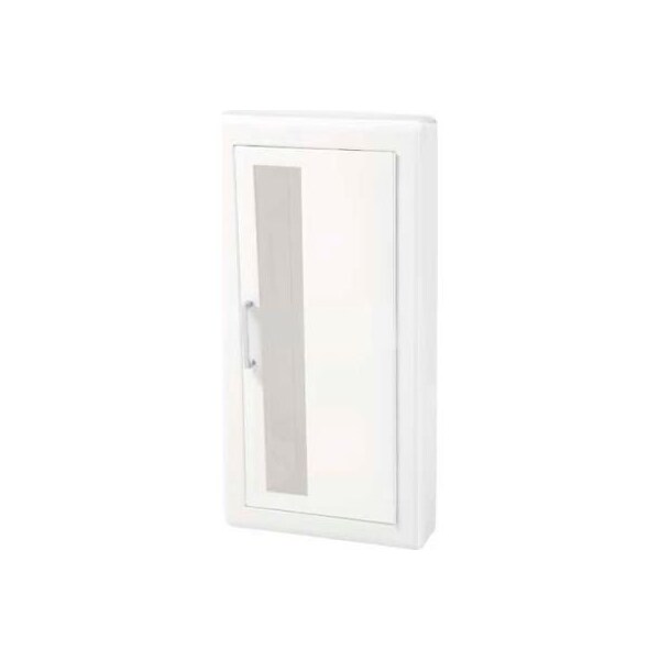 Activar Construction Products Group Activar Inc. Steel Fire Extinguisher Cabinet, Vertical Acrylic Window, Semi-Recessed, 3in Trim, 6inD - 1017V10