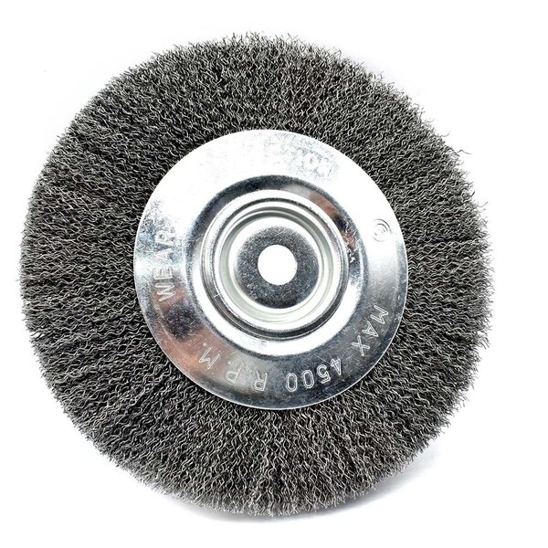 Superior Steel 8" Wire Wheel 5/8" Bore 3 Rows Coarse - 6000 RPM - S1818