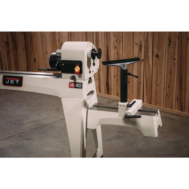 Extensión de cama con poste para tornos de madera JWL 14, 16 y 18 pulgadas - 719401