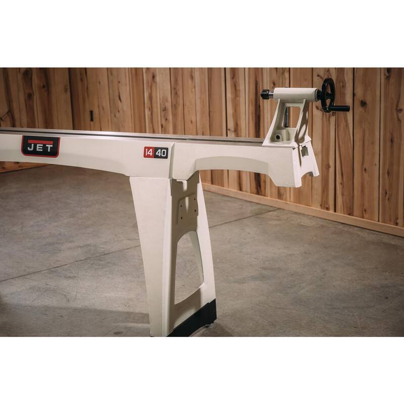 Extensión de cama con poste para tornos de madera JWL 14, 16 y 18 pulgadas - 719401