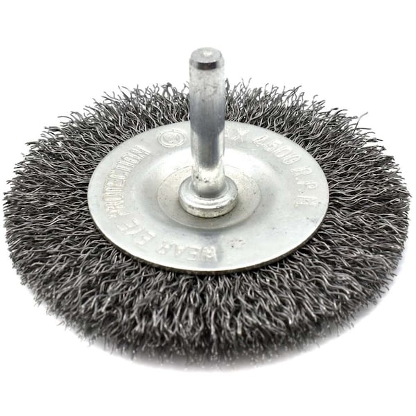 Superior Steel 2" Wire Wheel 1/4" Shank - Coarse Crimped Wire 4500 RPM - S1860