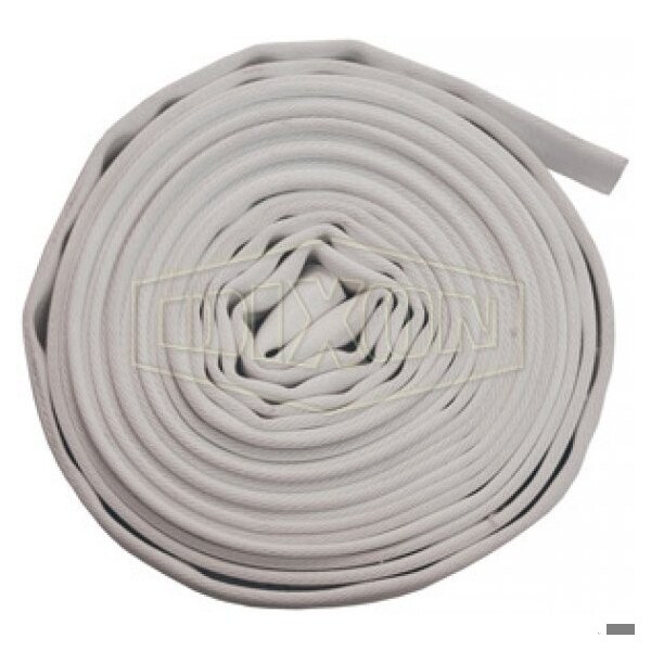 Dixon Single Jacket Uncoupled Fire Hose, 1-1/2 in, 100 ft L, 135 psi Working, Domestic - A315-100UC