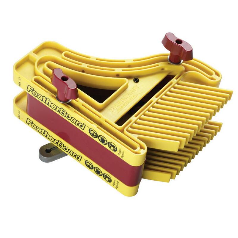 Paquete de seguridad PRO de Milescraft - Bloque de empuje profesional y juego de tablilla para sierras de mesa, mesas de enrutador y sierras de banda - 7367