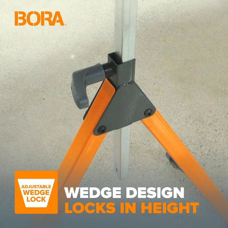 Soporte rodante de pedestal Tri-Función BORA de 27 a 43-3/4 pulgadas (2 piezas) - PM-5093T