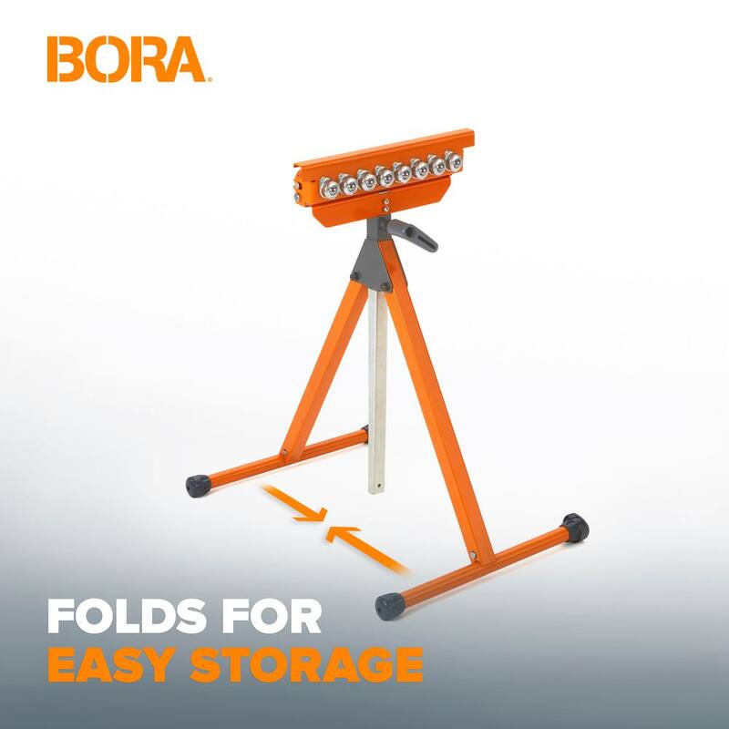 Soporte rodante de pedestal Tri-Función BORA de 27 a 43-3/4 pulgadas (2 piezas) - PM-5093T