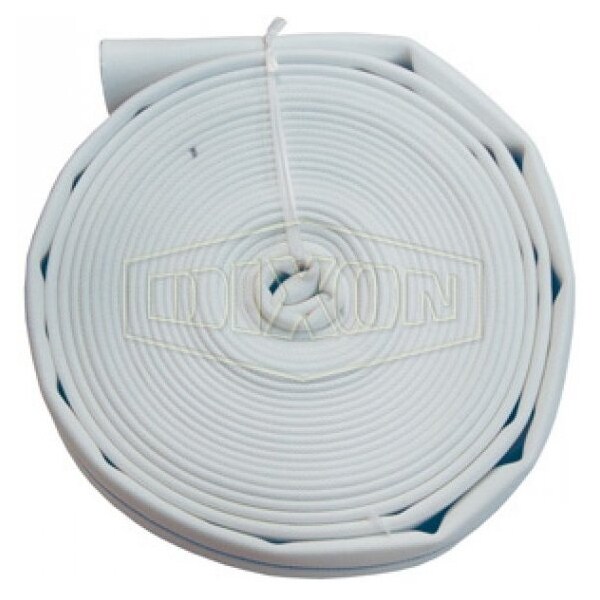Dixon Single Jacket Fire Hose, 2-1/2 in, 50 ft L, 225 psi Working, Polyester, Domestic - A525-50UC