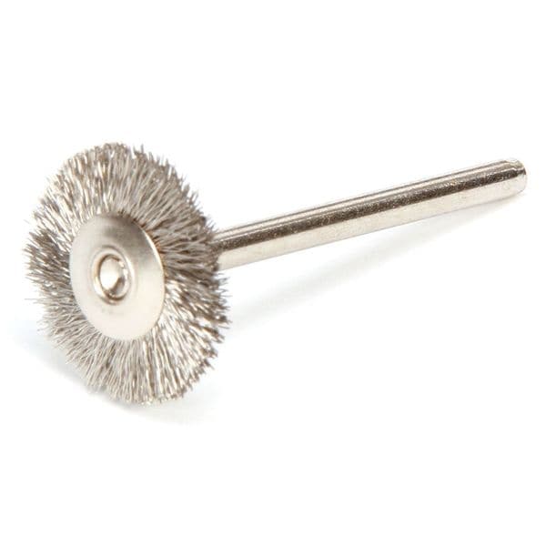 Weiler Miniature Wheel Brush, Crimped Wire, 3/4 - 91200