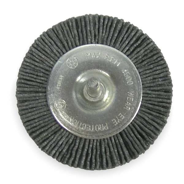 Weiler Wire Wheel Wire Brush, 3", 1/4", 4, 500 RPM - 90434