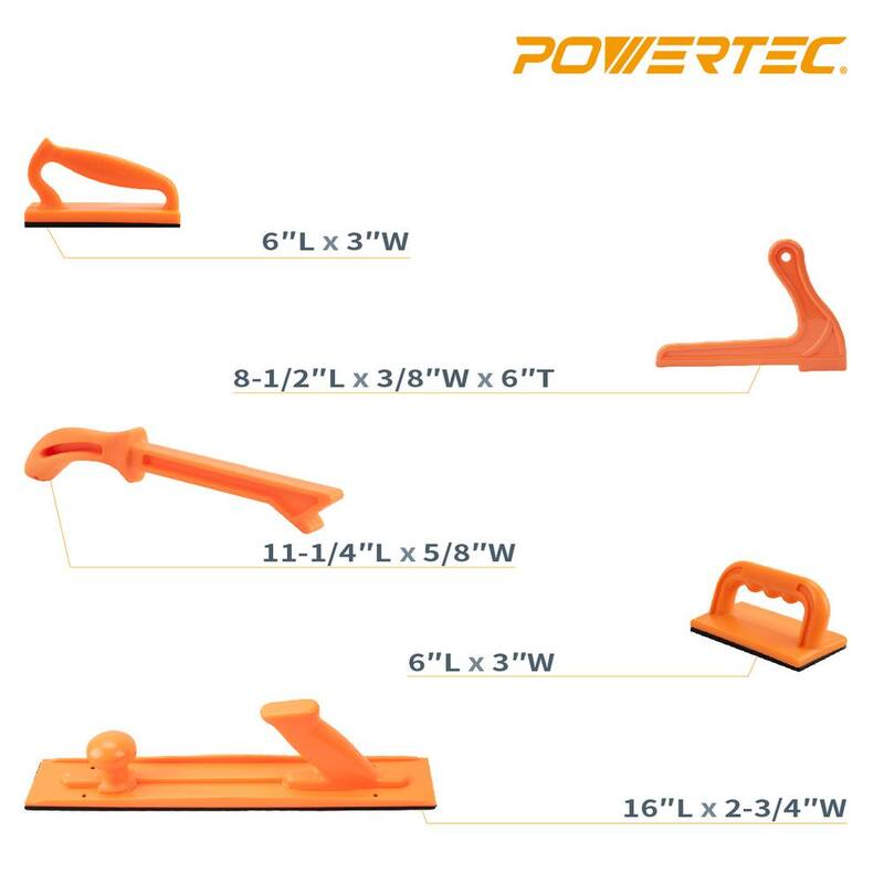 POWERTEC Set de Tapón de Seguridad de Plástico y Palo (5 piezas) - 71009