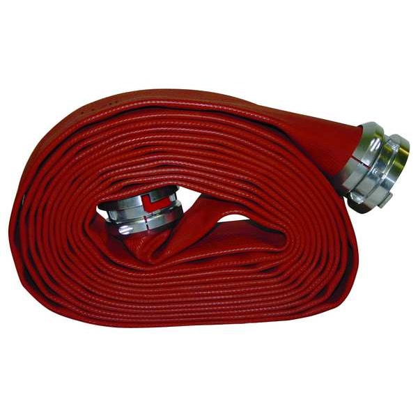 Jafrib Attack Line Fire Hose, Red, 300 psi - G50H175RR50N