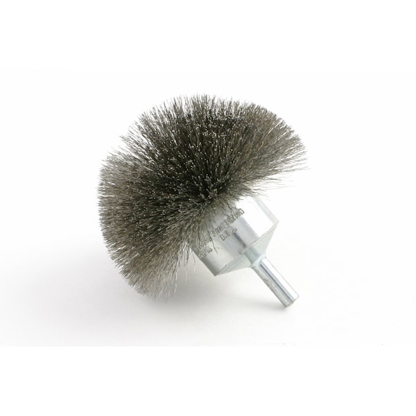 Brush Research Manufacturing BNF1008 Circular End Brush. 1" Dia., .008CS, .500" Trim Length, .250" Shank Diameter - BNF1008