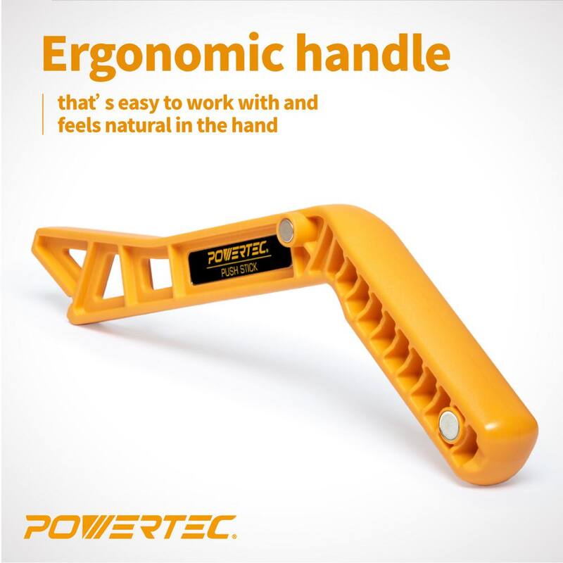 POWERTEC 11.5 pulg. Empuje Magnético Pega Magnets Incorporados en Mango Ergonómico Herramientas de Trabajo en Madera Almacenamiento Eficiente de Espacio (Paquete de 2) - 71337P2
