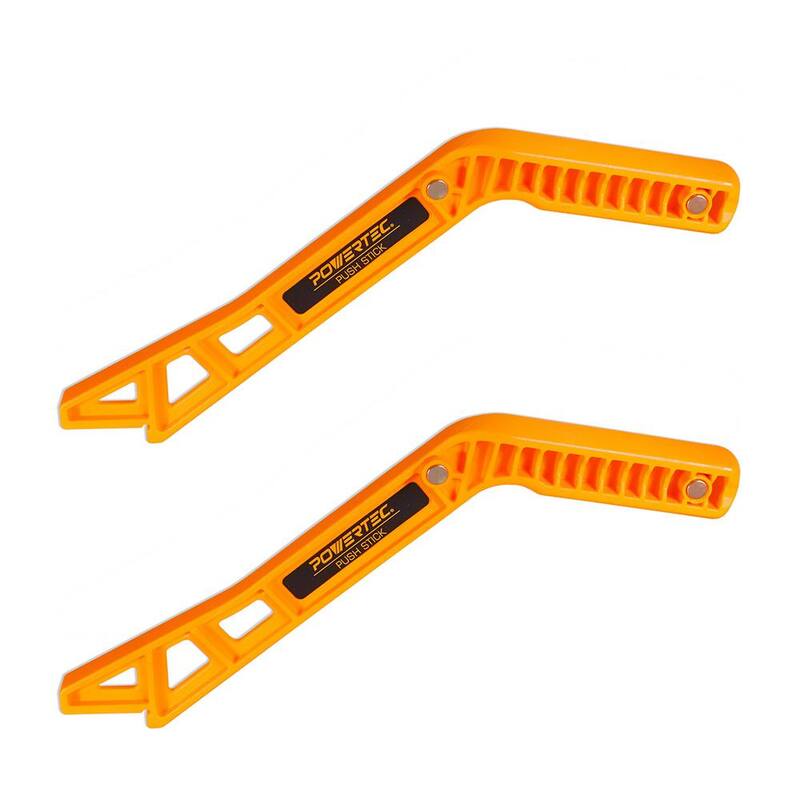 POWERTEC 11.5 pulg. Empuje Magnético Pega Magnets Incorporados en Mango Ergonómico Herramientas de Trabajo en Madera Almacenamiento Eficiente de Espacio (Paquete de 2) - 71337P2
