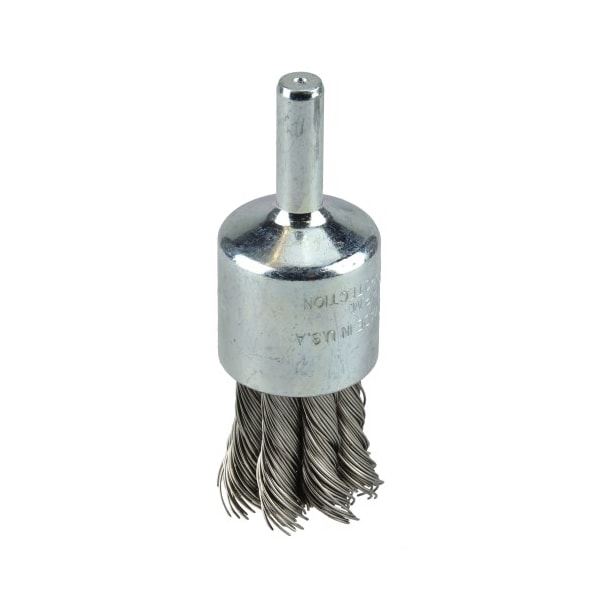 Weiler 3/4" Knot Wire End Brush, .014" Stainless Steel Fill - 10029