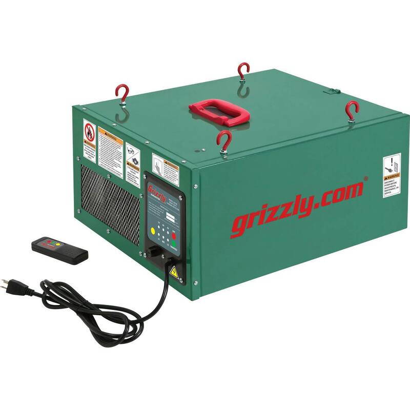 Filtro de aire colgante Grizzly Industrial, 3 velocidades - G0738