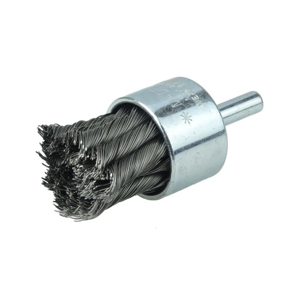 Weiler Wolverine 1" Brush, 1/4" Stem, .020" Steel Fill, 1/4" Stem - 36251