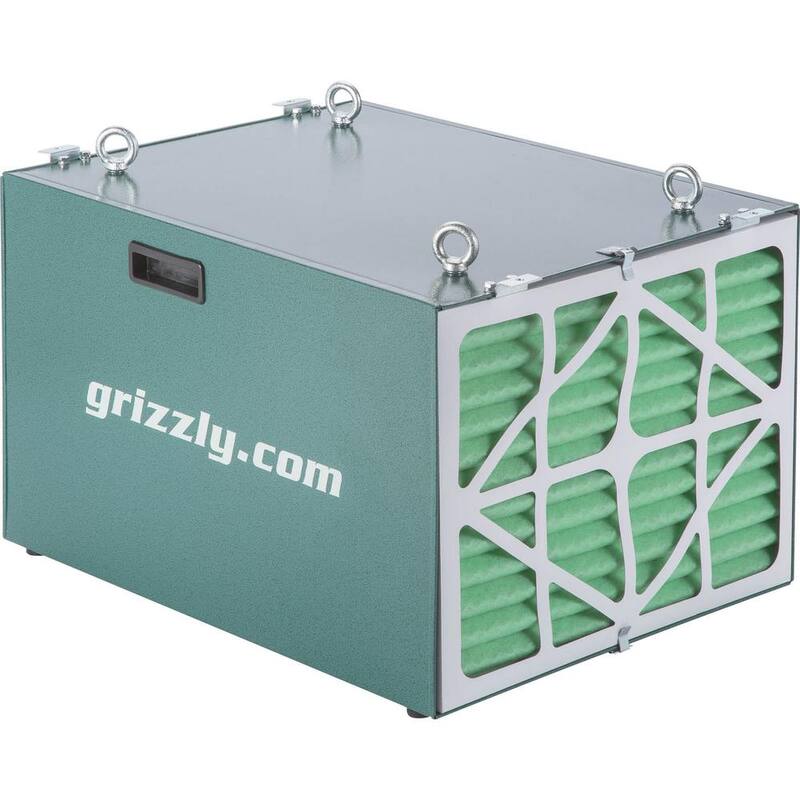 Filtro de aire colgante industrial con control remoto - G0572 de Grizzly