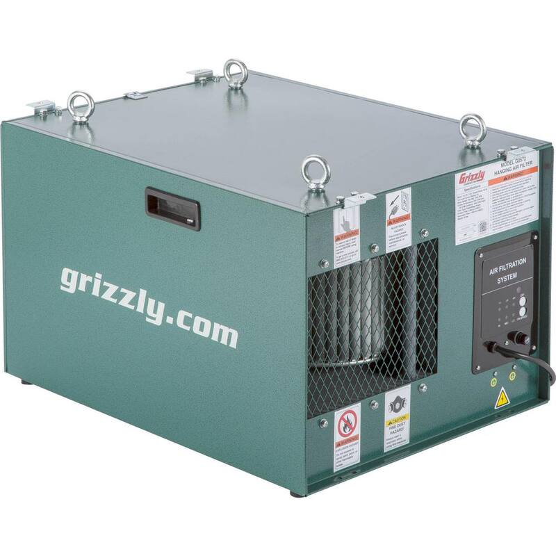 Filtro de aire colgante industrial con control remoto - G0572 de Grizzly