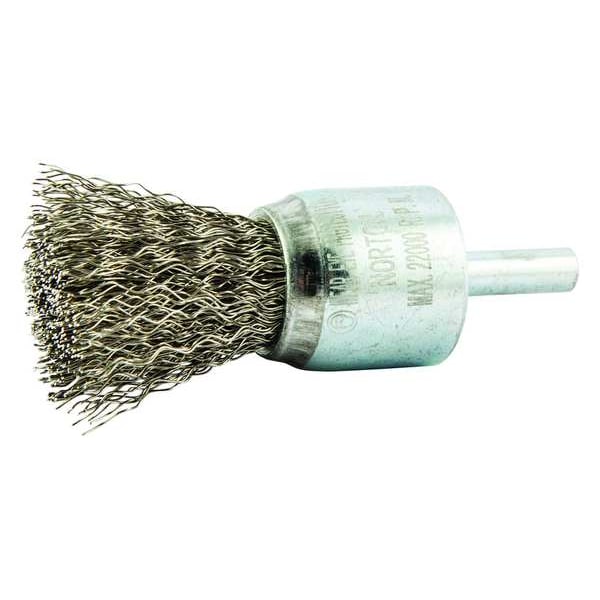 Zoro Select Crimped Wire End Brush, Shank Size 1/4" - 66252838896
