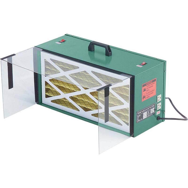 Filtro de aire de doble ventilador para banco de trabajo de Grizzly Industrial - G9955