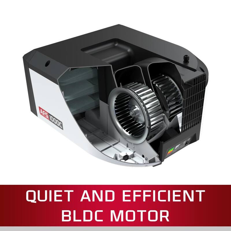 Sistema de filtración de aire Jet AFS-1000C de 1000 CFM y 6 velocidades con control remoto - AFS-1000C