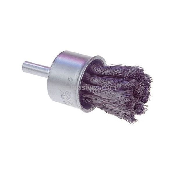 Osborn Crimped Wire End Brushes, SS, 1'' dia., 1'' trim lg., 2-3/4'' o'all lg., 12PK - 0003008500