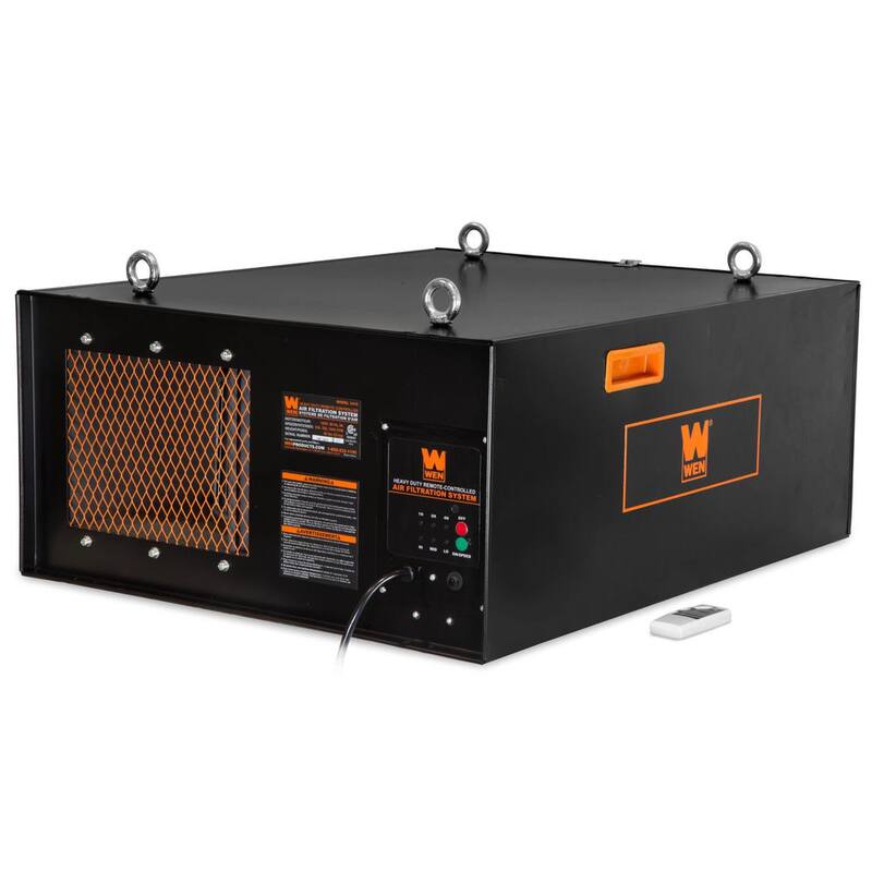 Sistema de filtración de aire de alta resistencia controlado por control remoto de 3 velocidades (556/702/1044 CFM) - 3417